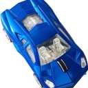 Wireless Mouse, Sports Car Mouse with LED Headlights, USB Reciver, Wireless Car Shaped Mice for Computers, Laptop, Mac, Blue