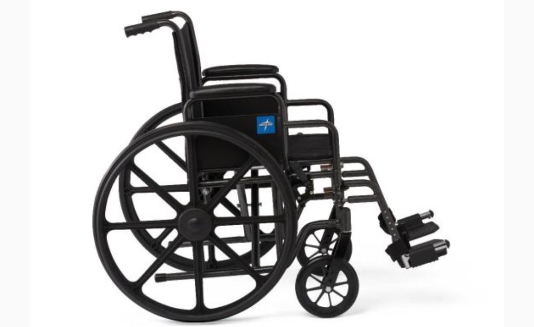 Medline Guardian K1 Wheelchair SA Arm/Leg 18in Seat 1Ct