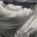 Andency White Comforter King Size, 3 Pieces Boho Bedding Set & Collections, Farmhouse Tufted Fluffy Bedding Comforter Sets for King Bed (1 Comforter 104x90In, 2 Pillowcases)