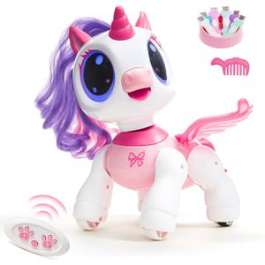 SGILE Unicorn Toy for Girls Robot Pet for Kids Age 3 4 5 6 7 8 Years with Music Dance Walk and Interactive Gesture Sense Program Treats, Preschool STEM Learning Remote Control Toy for Toddler Pink SGILE Unicorn Toy for Girls Robot Pet for Kids Age 3 4 5 6 7 8 Years with Music Dance Walk and Interactive Gesture Sense Program Treats, Preschool STEM Learning Remote Control Toy for Toddler Pink