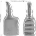 Hip Flask 6oz with Thumbs-ups Patent Design,Personalized Gift for Father,Stainless Steel Liquor Flasks for Whiskey, Drinking Flasks for Men for Party,Camping and Wedding