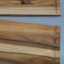 Premium Teak Wood Cutting Board 18" x 14" x 0.6" for Kitchen Meat, Fruit, Pizza Prep - Large Thin Edge Grain with Juice Groove, Solid Hardwood, Non-Toxic, BPA & Plastic Free by New M Way, 17.9"L x 14"W