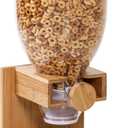 Honey-Can-Do Bamboo Cereal Dispenser, Food Storage Container for Pantry, Kitchen Counter, Organization and Storage KCH-09867 Natural
