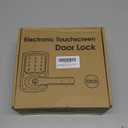 HIDALIFE Keyless Entry Door Lock with Keypad and Handle for Front Doors, Touchscreen Electronic Door Lock, Anti-peep Password, Auto-Locking, Matte Black