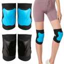 Work Knee Pads for Kneeling Men & Women, Safety Soft Cushioned knee Pad with Non-Slip Straps and Heavy Duty Cap, Perfect for Flooring, Carpeting, Floor Installation, Industrial Workers for Adult, Black XL (1 Pair), X-Large