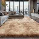 9X12 Large Area Rugs for Living Room Bedroom,Big Shag Rug for Bedroom Dorm,Soft Fluffy Indoor Carpet Nursery Rugs for Kids Girls Room Home Decor,Camel