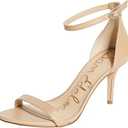 Sam Edelman Women's Patti Patient Ankle Strap Heels Beige Size 7