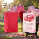 3 x Romantic Valentines Day Cards Gift for Him Her, Valentines Day Card Gifts for Husband Wife Boyfriend Girlfriend, Sweet Valentines Day Cards. (V2529)