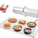 Warming Mat for Food, Food Warming Mat,Portable Electric Warming Tray for Food,with 3 Temperature Settings,Food Warmer for Buffet Party, Sabbath, Gatherings, Daily Use, Gray
