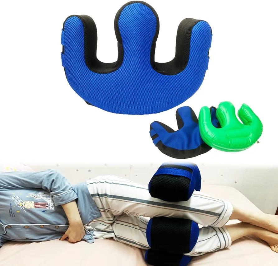 Inflatable Bed Rest Turning Aid Device - Leg Help Lift Assist Pillow for Bedridden 