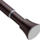 EBOATOP Bronze Shower Curtain Rod - Tension Curtain Rod Adjustable 32 to 78 inch Spring Tension Shower Rod No Drilling Non Slip, Matte Bronze