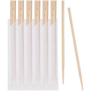 Prestee 50 Pairs Disposable Wooden Chopsticks - Individually Wrapped for Hygiene - 8-Inch Wood Chopstick - Utensils for Sushi, Noodles, and Takeout - Smooth, Splinter-Proof Design