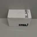 Amolliar Sage Green Glass Apothecary Jar With Metal Lid & Stickers, Bathroom Qtip Holder Dispenser for Cotton Swabs, Balls, Round Pads, Bath Salt, Floss, Countertop Canister Storage, Bronze 2 Pack