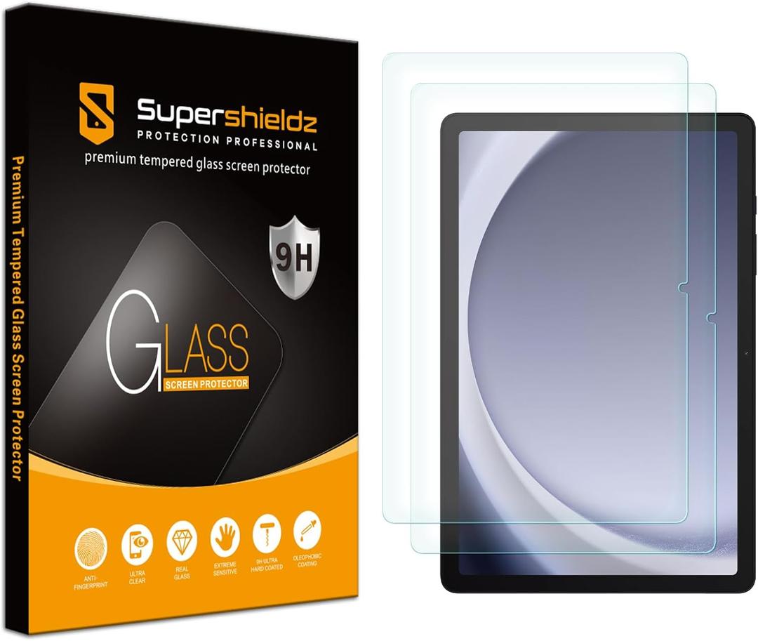 Supershieldz (2 Pack) Designed for Samsung Galaxy Tab A9+ / A9 Plus (11 inch) & Tab A9 Plus Kids Edition (11 inch) Screen Protector, [Tempered Glass] Anti Scratch, Bubble Free