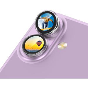 RAPTIC Anti-Glare Camera Lens Protector for Phone 17, [Case Friendly], Scratch Resistant, Anti-Reflective Glass, 5X Stronger, Smudge-Free, Easy Installation [2 Pack], Standalone