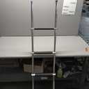 57" RV Bunk Ladder, 4 Step Integrated Aluminum Camper Bunk Bed Ladder with Anti-Slip Rubber Foot Pads, Sliver