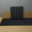 36 sq. ft Plastic Interlocking Deck Tiles, 36 Pack, 12"x12" Waterproof Outdoor Flooring All Weather Use, Patio Floor Decking Tiles for Porch Poolside Balcony Backyard, Dark Grey