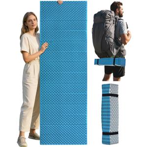 Abahub Foldable Foam Camping Sleeping Pad | Waterproof Soft Foam Matress for Adults, Ultralight Wide Pad for Outdoor Backpacking, Picnic, Yoga