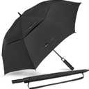 NINEMAX Golf Umbrella 51/54/62/68 Inch Automatic Open, Large Double Canopy Vented Oversize Stick Umbrellas Extra Large Windproof Waterproof for Rain