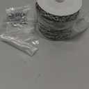 UMAOKANG 16.4 Feet Stainless Steel Chain for Jewelry Making Small Cable Chain Bulk with Jump Rings and Lobster Clasps