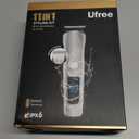 Ufree Beard Trimmer for Men, Waterproof Electric Razor for Nose, Body, Face & Mustache, Cordless Hair Clippers Shavers Grooming Kit, Valentines Day Gifts for Men Husband Father (Silver)