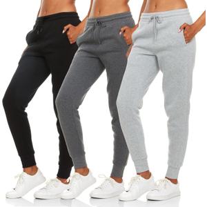 BottomLine 3 Pack Sweatpants Women, Comfortable Womens Sweatpants, Fleece Womens Joggers (Medium, Combo 1)