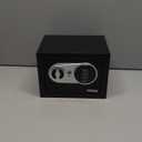 Goldenkey Small Safe Box for Money, Digital Mini Safe Box with Keys&Code for Cash and Coin, Security Home Safes for Kids Personal Items, 6.69"D x 9.05"W x 6.69"H, 0.236 Cu.Ft. (Black)