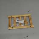 Wood Dishes Drying Rack Counter Plate Bakeware Storage Holder Pot Lid Organizer Cutting Boards Holder Stand Reusable Cabinet Containers 5 Slots