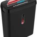 Home Office Paper ShredderWoolsche 10-Sheet Strip Cut with 3.17-Gallon BasketP-2 Security LevelCD & Credit Card ShredderDurable & Fast - Jam Proof System - ETL Certified