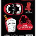 The Lost Boys Adhesive Vinyl Decals - 80s Vampire Movie Sticker Set with Iconic Quotes and Art, 1 Pack (4 Count)