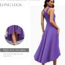 DRESSTELLS Formal Cocktail Dresses for Women, Wedding Guest Halter High Low Valentine Dress 2026 (Purple)