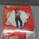 fun shack 20s Gangster Costume for Women, 1920s Mobster Outfit, Halloween Costume for Women (XX-Large, Black)