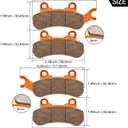Brake Pads for Can-Am Maverick X3 & X3 Max 4x4 XRS DPS Maverick Sport Trail 800 1000 2017-2025,4 Sets Front & Rear Brake Pads for Can-Am Maverick Turbo Traxter T HD5 HD8 10 Can-Am SxS Defender