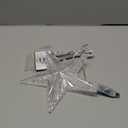 Christmas Tree Topper Star with 10 RGB LEDs, 9" Lighted Clear Star, App & Remote Control, Timer, USB Powered, Music Sync, Color Changing Treetop for Xmas New Year Holiday Tree Decoration