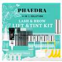 Lash Lift and Black Color Kit, Brow Lamination Kit, Professional 4 in1 Lash and Brow Perm Kit, 6-8 Weeks Long-lasting, for DIY or Professiona Use