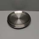 AKOLAFE 8 Pack Personal Pizza Pans 8 Inch Pizza Pans Stainless Steel Pizza Pan Set Small Round Pizza Pan for Oven Metal Pizza Plates Platter Pizza Baking Sheet Pizza Tray for Serving Cooking Grilling