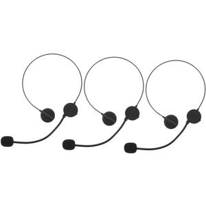 Kisangel Toy Headset Prop Fake Microphone Headset Costume Accessory for Kids Party Dress up Cosplay Stage Show 7.08X4.92X0.39In