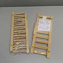 HBlife 2pcs Bamboo Dish Plate Bowl Cup Book Pot Lid Cutting Board Drying Rack Stand Drainer Storage Holder Organizer Kitchen CabinetKeep Dry