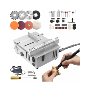 MIMYTH Mini Table Saw for Crafts, Multifunctional Portable Table Saws Adjustable Cutting Angle,Speed,SawDepth; Small Table Saw for Cutting, Grinding, Sanding All-in-one; Tablesaw