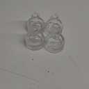 Set of 4 Bud Vases Small Glass 6.2cm - Clear