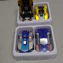 Pack 2 Dinosaur Transforming Car Toy, Magnetic Cars Transform into Dinosaurs, Fun - Collision Transformation Car Toys for Boys & Girls, Party Favors Gift for Birthday, Christmas