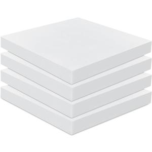 Frienda 4 Pack 3" x 20" x 20" Upholstery High Density Foam Cushion Seat Replacement Square Cut to Size Foam Couch for Patio Furniture Commercial Dinning Chair Couches Benches Padding DIY Projects