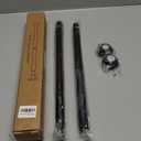 TEECK Shower Curtain Rod, 32-43 inch Adjustable Spring Tension Curtain Rod, Never Rust Anti-Slip Shower Curtain Rod for Bathroom, No Drilling, Never Collapse, Easy to Use, Black