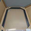 16x24 Assembled Canvas Frame for 0.6"-0.9" Deep Stretched Canvas, 0.75" Depth Floating Frame, Black(1PCS,Aluminum)