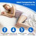 Knee Pillow for Side Sleepers, High-Density Memory Foam Leg Pillow for Side Sleeping, Heart-Shaped Design for Knees, Hips & Spinal Alignment, Grey, Large
