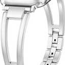 Wearlizer Compatible with Apple Watch Band 42/46/38/40/41/44/45/49mm Women, Dressy Fancy Stainless Steel Metal Strap Pretty Slim Designer Bracelet for iWatch Series 11 10 9 8 7 6 5 4 SE/Ultra 3 2 1