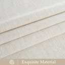 NICETOWN Linen Curtains 72 Inch Long 2 Panels Set for Living Room, 55" Wide Thick Flax Linen Blend Privacy Drapes Rod Pocket & Back Tab with Light Filtering for Bedroom/Farmhouse