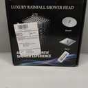 12'' Rain Shower Head with Handheld Spray, Black Shower Head High Pressure with 16'' Flexible Adjustment of Height/Angle Upgraded Extension Arm and 5 Setting Handheld Shower Head with Hose, Anti-leak