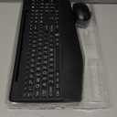 Wireless Keyboard and Mouse Backlits, Wrist Rest, LED Mouse, Rechargeable Ergonomic Keyboard with Phone Holder, Silent Light Up Combo for Computer, Mac, PC, Laptop, Chromebook (Black Large Print)