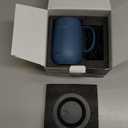 Kepwam Self Heating Coffee Mug T2, 16oz Smart Heated Coffee Mug, 150 Min Battery Life - Hot up to 149 Temperature Control Coffee Mug Warmer, Gifts for Dad Mom (No APP) (Steel Blue)